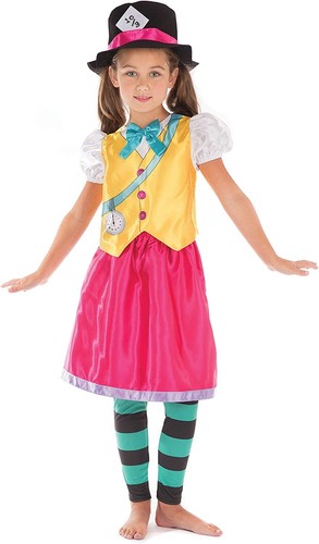 Girls mad hatter costume fancy - costume,