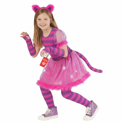 Girls striped pink - cat, costume