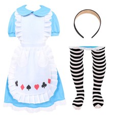 GIRLS ALICE COSTUME FAIRYTALE