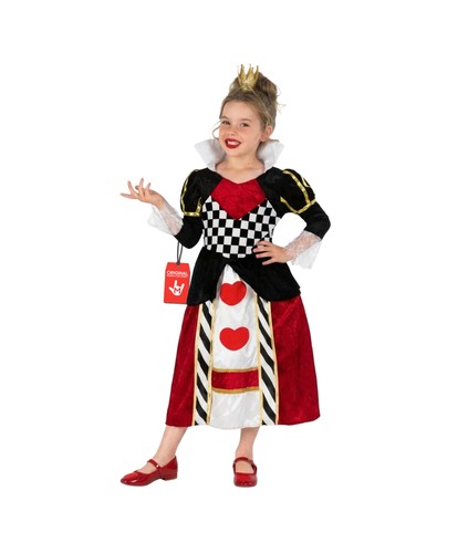 Girls queen hearts costume - of,