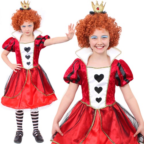 Girls queen hearts costume - of,